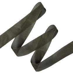 Окантовочная лента-бейка, цвет Тёмно-Серый 22мм (на отрез)  в Нягане