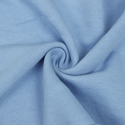 Ткань Футер 3-х нитка, Петля, цвет Светло-Голубой (на отрез)  в Нягане
