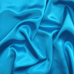 *Ткань Атлас-сатин, цвет Голубой (на отрез)  в Нягане