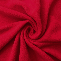 Флис Односторонний 130 гр/м2, цвет Красный (на отрез)  в Нягане