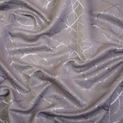 Ткань Блэкаут для штор светозатемняющая 75% &quot;Ледовое тиснение  Серый&quot;   в Нягане