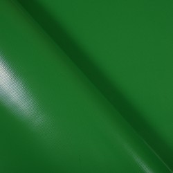 Тентовый материал ПВХ 450 гр/м2, Зелёный (Ширина 160см), на отрез  в Нягане, 450 г/м2, 799 руб