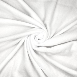 Флис Односторонний 130 гр/м2, цвет Белый (на отрез)  в Нягане