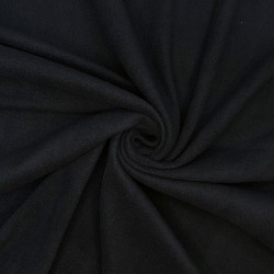Флис Односторонний 130 гр/м2, цвет Черный (на отрез)  в Нягане