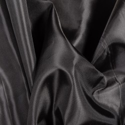 Подкладочная Таффета 190Т, цвет Черный (на отрез)  в Нягане