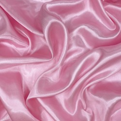 Ткань Атлас-сатин, цвет Розовый (на отрез)  в Нягане