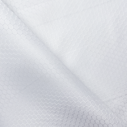 Ткань Оксфорд 300D PU Рип-Стоп СОТЫ, цвет Белый (на отрез)  в Нягане