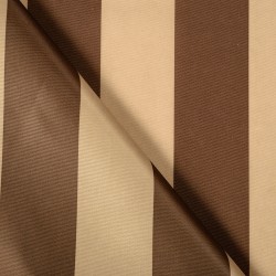 Ткань Оксфорд 300D PU, Бежево-Коричневая полоска (на отрез)  в Нягане