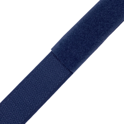 Контактная лента 25мм цвет Тёмно-Синий (Велькро-липучка), на отрез  в Нягане