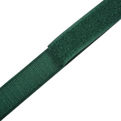 Контактная лента 25мм цвет Зелёный (велькро-липучка, на отрез)  в Нягане