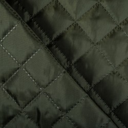 Стеганая подкладочная ткань с синтепоном (100гр/м2), цвет Хаки (на отрез)  в Нягане