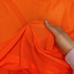 Трикотажная Сетка 75 г/м2, цвет Оранжевый (на отрез)  в Нягане